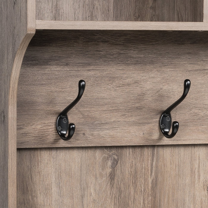 Gracie Oaks Gracie Hall Tree 60'' Wide with Bench & Reviews Wayfair